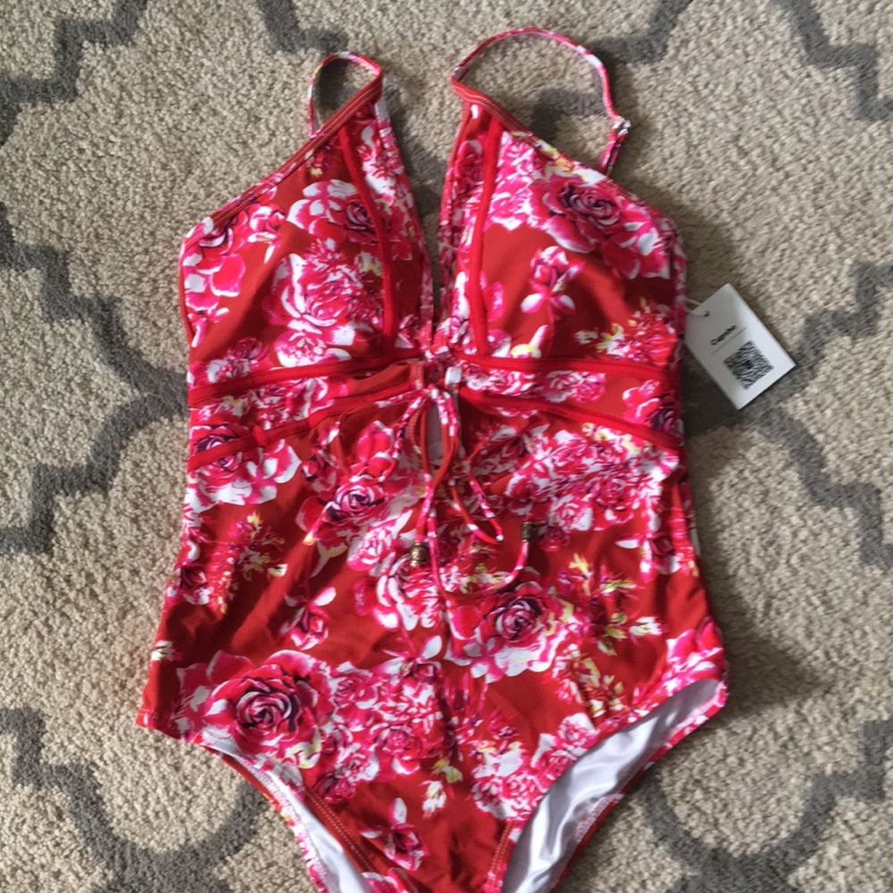 Cupshe joyous March print swimsuit